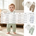 thumbnail image 4 of Enyan Baby Boy Clothes Set Infant Tuxedo Long Sleeve Gentleman Suit Outfits + Suspender Pants + Bowtie 0-18M(Blue,6-9 Months), 4 of 5