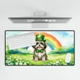 thumbnail image 4 of Happy St. Patrick’s Day Shih Tzu with Green Hat Shamrocks Rainbow Desk Mat Full Keyboard Mouse Pad Lion Dog Lover Gifts Large Mousepad - 03007, 4 of 5