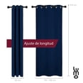 thumbnail image 2 of Cortinas Black Out LUMO Decoracion Textil Hogar 132x214cm azul oscuro, 2 of 8