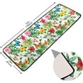 thumbnail image 2 of Dreamtimes Tropical Leaves Flowers Hallway Runner Rug 2'x6' Kitchen Rug with Rubber Backing Colorful Butterfly Floral Non Slip Entryway Rug Runner Soft Area Rug for Hallway Bedroom Kitchen, 2 of 6