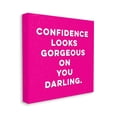 thumbnail image 3 of Stupell Industries Confidence Gorgeous On You Phrase Graphic Art Gallery Wrapped Canvas Print Wall Art, Design by K. Kaufman, 3 of 7