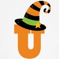 thumbnail image 3 of CafePress - Halloween Letter U Witch Monogram Kids Baseball Je - Kids Cotton Baseball Jersey, 3/4 Sleeve Shirt, 3 of 4