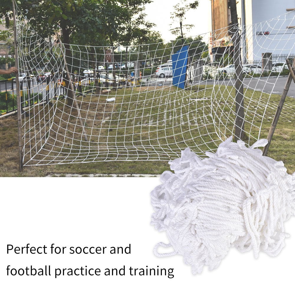Domqga 3x2m Football Soccer Goal Net Polypropylene Fiber Sports Match Training Tools, Goal Net