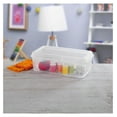 thumbnail image 6 of 18-Pack FlipTop Storage Bins, Stackable Rectangular Plastic Containers with Hinged Lids - 13.125" x 7.625" x 4.5", BPA-Free Organizer for Home, Office, Craft Supplies, 6 of 9