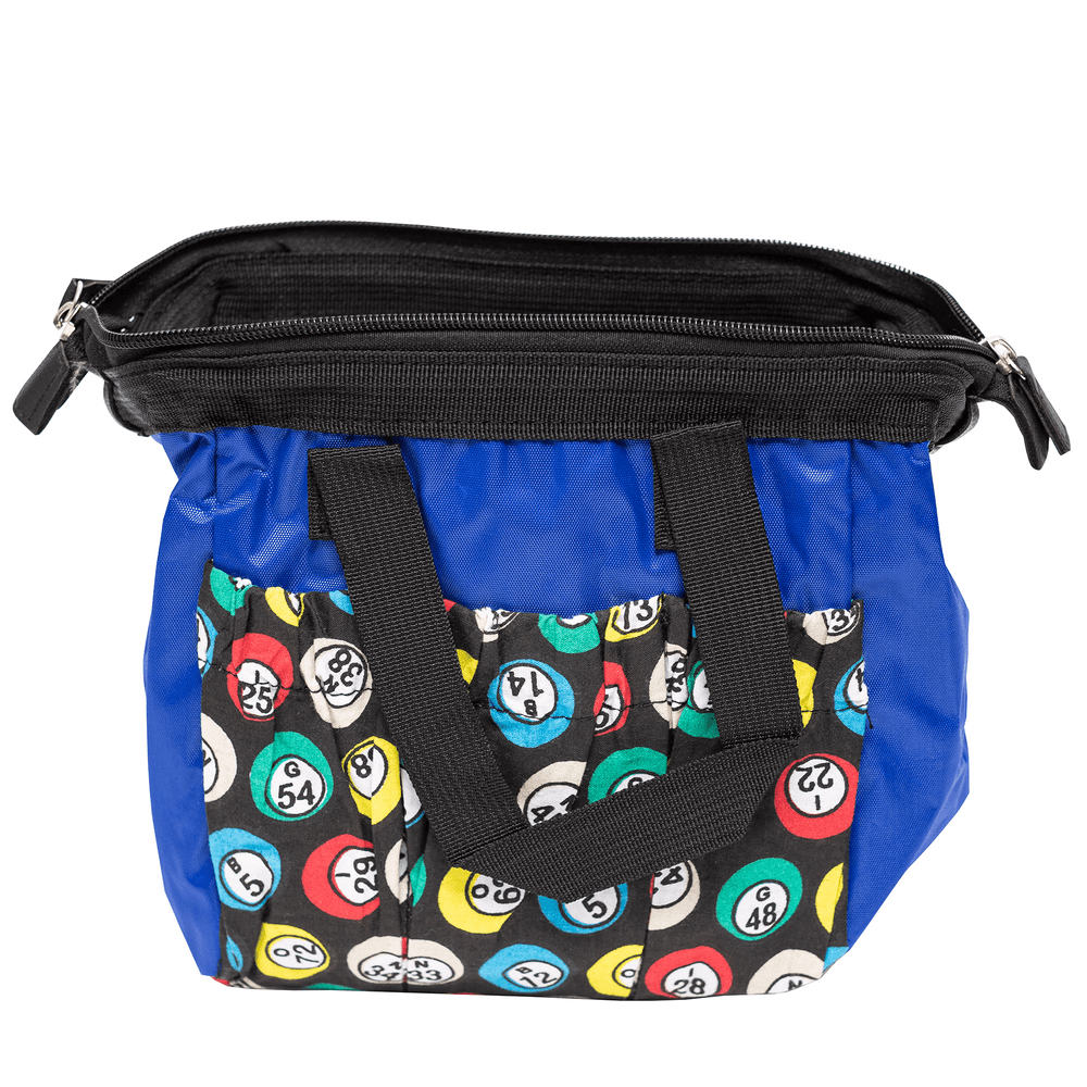 Bingo Bag with Zipper Blue 6 Pockets Bingo Accessories Walmart