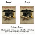 thumbnail image 2 of Congratulations Graduation Double Sided Yard Garden Flag, Vintage Graduation Cap and Diploma Celebrate Home House Outdoor Flags, Graduation Decorations Gifts, 28" x 40", 2 of 3