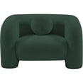 thumbnail image 4 of Meridian Furniture Emory Green Boucle Fabric Chair, 4 of 17
