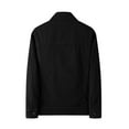 thumbnail image 3 of Maoxin Men's Coats Men's Casual Loose Fitting Workwear Long Sleeved Hooded Jacket Black 3XL, 3 of 7
