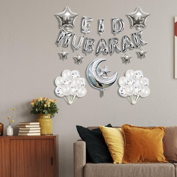 Eid Mubarak Banners 10/ Ramadan islámico musulmán telón Colco Globos Eid Mubarak
