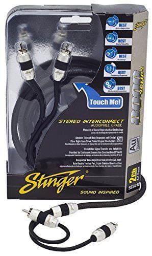 Three 3 Stinger SI826 RCA Interconnect Audio Cable 6 ft for 6-Channel install 