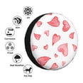 thumbnail image 4 of Naloa Pink Hearts PVC Leather Spare Tire Wheel Cover for Car Truck SUV Camper Trailer Universal Fit many size16 inch, 4 of 6