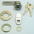 thumbnail image 4 of Drawer and Cabinet Lock, 5/8 in., Diecast, Stainless Steel, 5/16 in. Max. Panel, 4 of 4