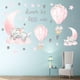 thumbnail image 4 of Pegatinas de pared con forma de elefante, globo aerostático, luna rosa, estrellas, vinilo artístico de animales para habitación infantil, decoración del hogar, 4 of 8