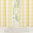 thumbnail image 7 of Haperlare 28"W x 24"L Tier Curtains for Kitchen Window Plaid Gingham Pattern Yarn Dyed Half Window Kitchen Cafe Curtains, Yellow, 2 Panels, 7 of 7