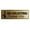 Brushed Gold, variant on Standard NO Soliciting Thank You (Salesman) Sign (Brushed Gold) - Small