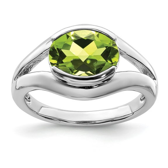 Primal Silver Sterling Silver Peridot Ring