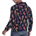 thumbnail image 6 of Naloa Colorful Birds Men's Casual Hooded Collar Drawstring Hoodies Pullover Sweatshirts Casual Long Sleeve Shirts-X-Large, 6 of 7