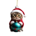 thumbnail image 4 of Adorno colgante de gato Navidad 2023 Macarena Estilo B, 4 of 8