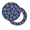 thumbnail image 2 of Balery Anchors and Nautical Fundas de asiento para taburete de bar redondo de tela de terciopelo ajustables que protegen de arañazos y manchas para sillas de 14 a 17 pulgadas.-12 inch, 2 of 7