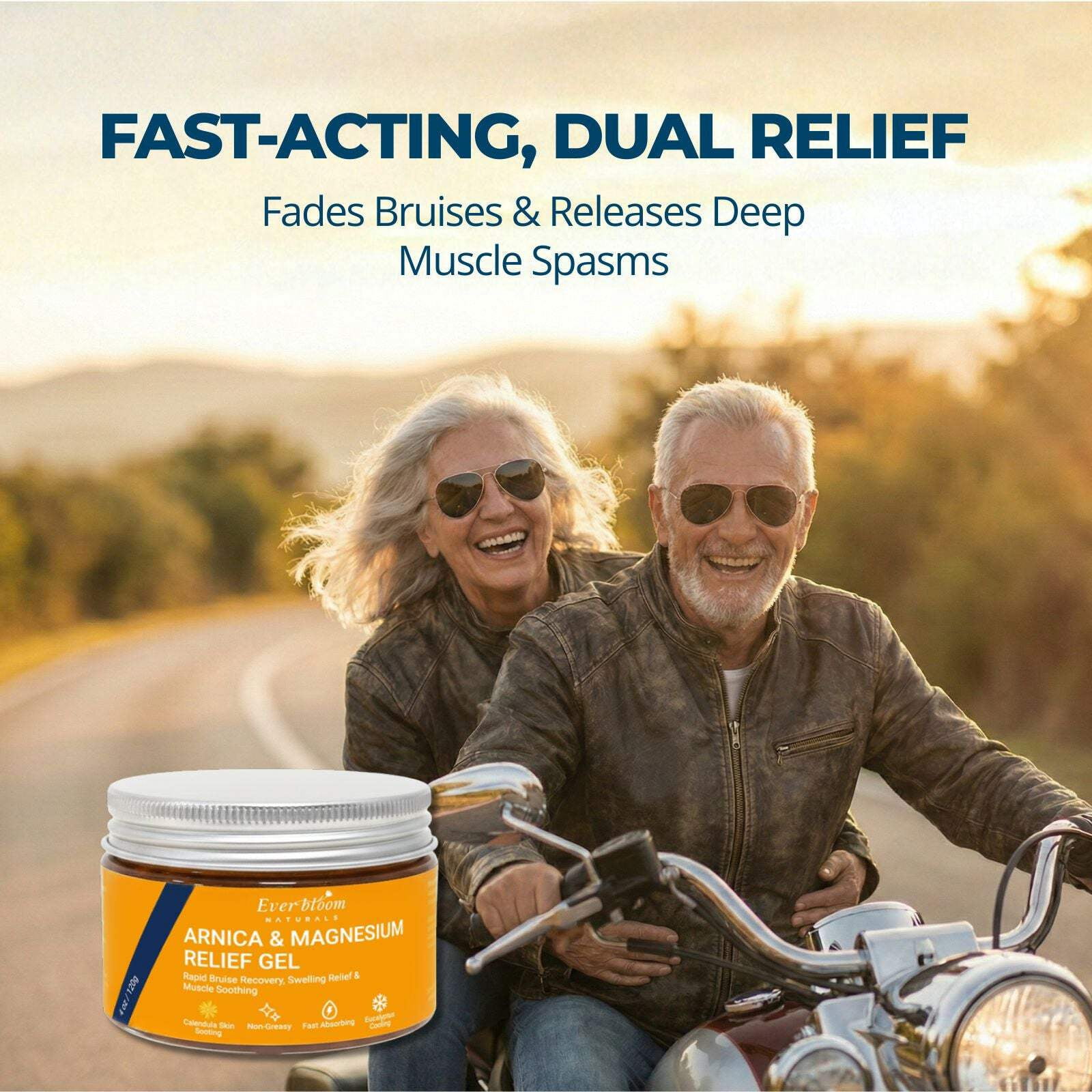 Arnica Calendula & Magnesium Gel – Fast-Acting Muscle & Cramp Relief (4 oz)