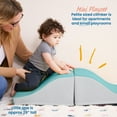thumbnail image 4 of ECR4Kids SoftZone Junior Mix n' Match Ramp 360 Degree Climber, Beginner Playset, Seafoam, 2-Pack, 4 of 9