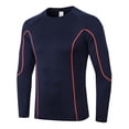 thumbnail image 3 of Topwoner PRO Men's Fitness Long-sleeved Tight-fitting Quick-drying Training Sportswear High-elastic Running Sweat Wicking T-shirt Top, 3 of 5