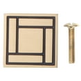 thumbnail image 1 of Tiradores de perilla para muebles de un solo orificio, piezas de Hardware para manija de puerta de armario, cajón de gabinete, bronce café, 1 of 8