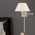 thumbnail image 3 of 40038-91 Livex Lighting 1 Light Swing Arm Wall Sconce-Brushed Nickel Finish, 3 of 11