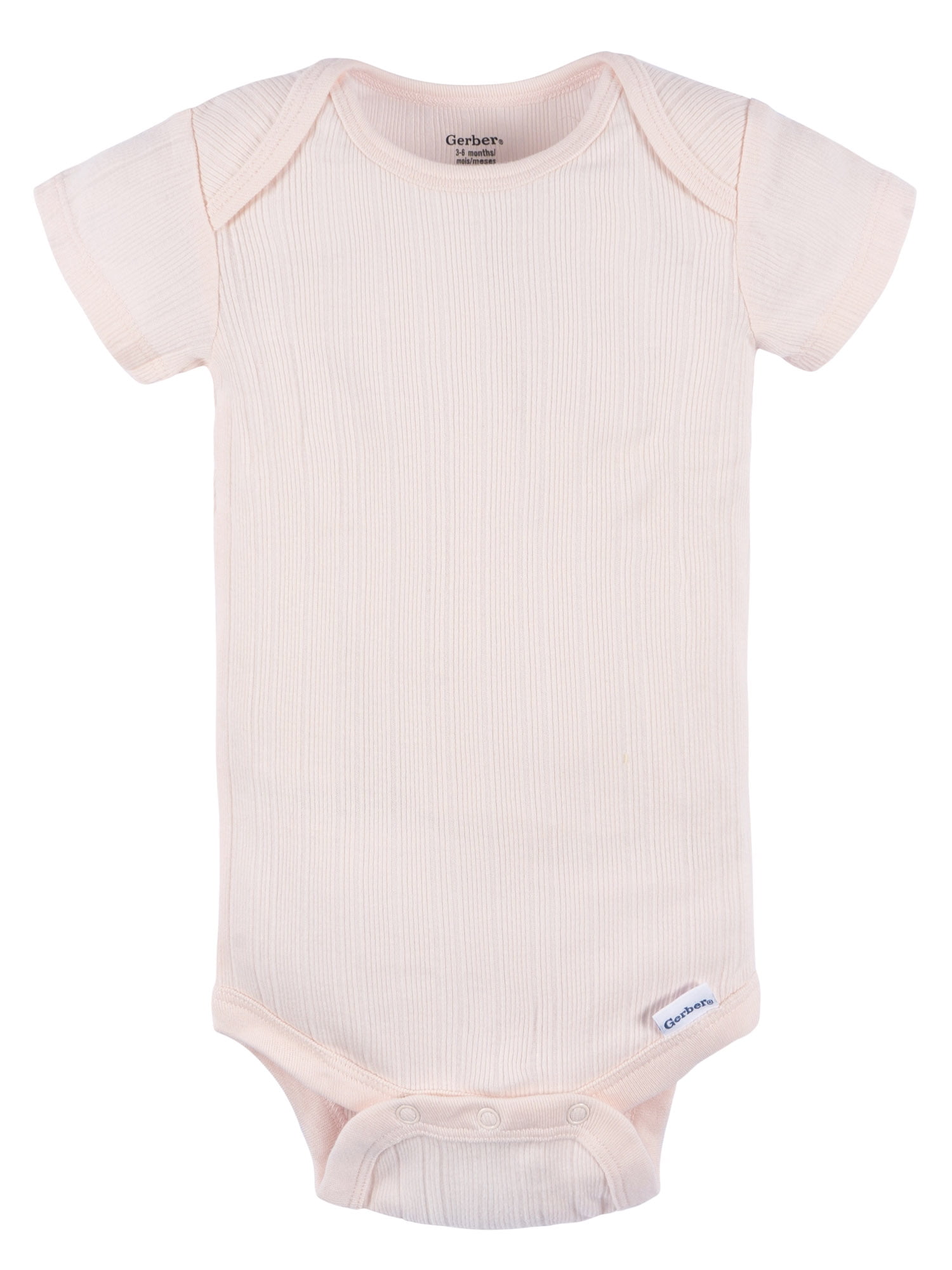 Gerber Baby Neutral Short Sleeve Bodysuits, 6-Pack, Sizes Newborn - 24 Months