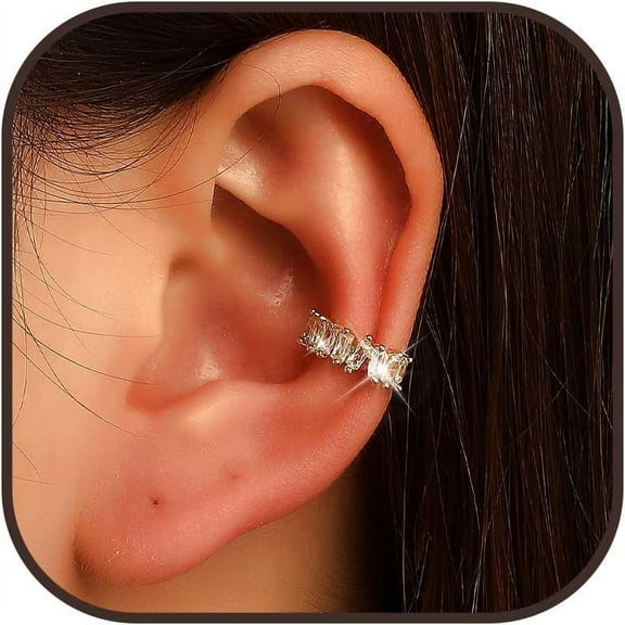 Ear Cuffs Non Piercing Ear Cuff Earrings Gifts Trendy Stuff 14K Gold Plated Earrings For Women Hypoallergenic Non Pierced Clip On Cartilage Earring Set Jewelry[Z1]