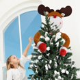 thumbnail image 5 of Christmas Decorative Articles Christmas Tree Holding Star Creative Cartoon Christmas Tree Top Decorative Old Man Holding TreeB, 5 of 5