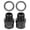 Black, variant on Yajisi Bicycle Pedal Extender 16mm / 0.6 in Titanium Alloy Bike Extension Shaft for Mountain Road Bikes, Black