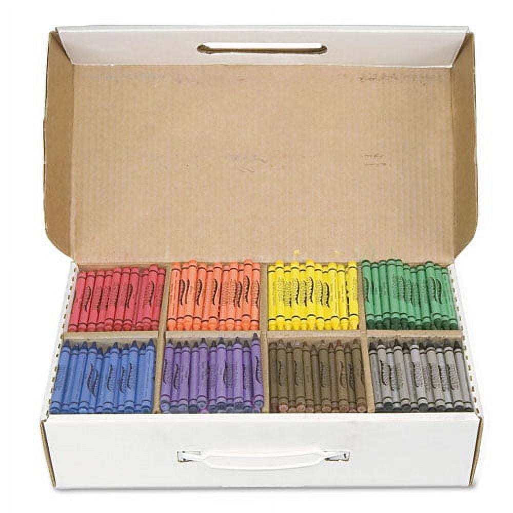 Crayons Made With Soy, 100 Each Of 8 Colors, 800/carton | Bundle of 2