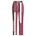 thumbnail image 4 of Bdfzl Women's Cotton Linen Drawstring High Waisted Pants Casual Loose Fit Wide Leg Trousers Casual Print Loose Casual Wide Leg Straight, 4 of 4