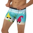 thumbnail image 3 of Cauagu Hello Summer Gnome 1 Print Men's Boxer Briefs, Funny & Cute Underwear Elastic Waistband Briefs Ideal Gift for Men,1-Pack, 3 of 7