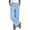Blue-01, variant on Women's Gingham Wide Leg Pants with Paneled Hem - High Waisted Elastic Waist Trousers