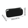 thumbnail image 2 of Eoozwa Pencil Case Pen Bag Holder Pouch Large Handle Big Capacity Desk Organizer Storage Marker Box Stationary Makeup Cosmetic Double Zippers forOffice, 2 of 6