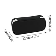 AuroraX Large Pencil Case,Cute Aesthetic Pencil Pouch,Black Pen Bag