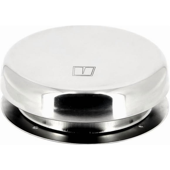 Vetus Couverture de Ventilation pour Bateau PORTOS1 Champignon; Diamètre 4,6 Pouces; Poli Haute Brillance; Acier Inoxydable 316; Surface à Débit Libre de 30 Centimètres Carrés; avec Écran Anti-Moustique et Bride de Comptoir Synthétique; Simple
