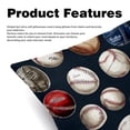 thumbnail image 2 of Baseball Inserts Set - 2-Pack Decorative Pillows with Unique Patterns for Throw Pillow Covers for Home Decor, Sofa, Bed - Available in 16x16, 18x18 & 20x20 Inches - Great for Various Occasions, 2 of 6