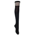 thumbnail image 4 of Lian LifeStyle Women's 4 Pairs Over Knee High Thigh High Cotton Socks Size 6-9(Assorted), 4 of 4