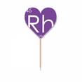thumbnail image 1 of Chestry Éléments Période Table Transition Métaux Rhodium Rh Cure-Dent Drapeaux Coeur Lable Cupcake Pics, 1 of 3
