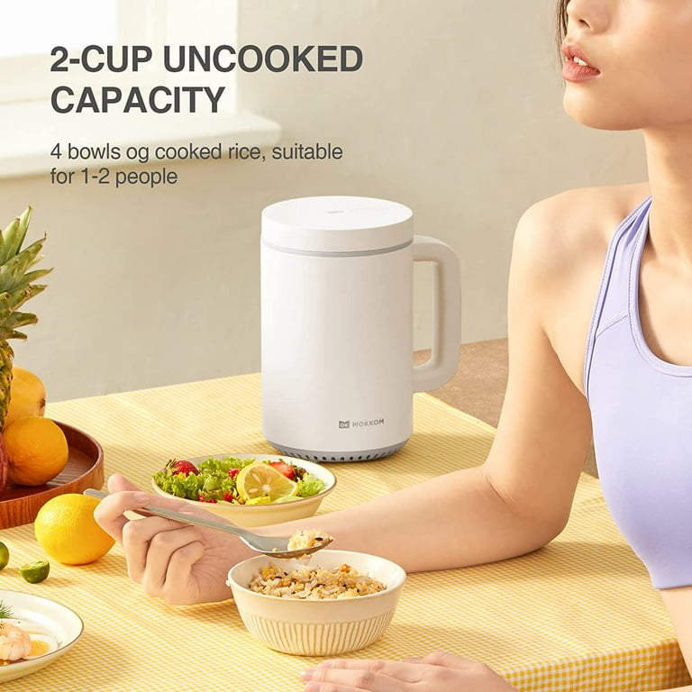 Yodudm Small Rice Cooker 3 Cups Uncooked, 0.8L Portable Mini Rice