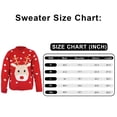 thumbnail image 6 of Ugly Christmas Sweater for Women, Cute Reindeer Knit Sweater with Sequined Antlers, Crewneck Long Sleeve Pullover for Holiday, 6 of 7