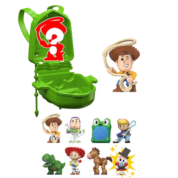 Disney and Pixar Toy Story 5 Small Stars Mini Figures, Movie Toys in Accessory Backpack