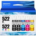 thumbnail image 1 of Botellas de recarga de tinta SERENDIPITS 522 para ET-2800 ET-2400 ET-4800, 1 of 8