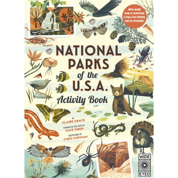 Pre-Owned National Parks of the Usa: Activity Book: With More Than 15 Activities, a Fold-Out Poster, and 50 Stickers! (Paperback) 0711253293 9780711253292