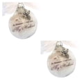 thumbnail image 3 of Bearachild Bola de decoración Colgante de pluma de plástico Bola de adorno conmemorativo Colgante de árbol de Navidad, esposo 2piezas, 3 of 6