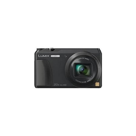 Panasonic DMC-ZS35K 16.1 MP Digital Camera with 3-Inch LCD (Black) with 16GB Memory Card and Case (Refurbished)