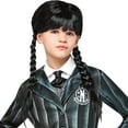 thumbnail image 3 of Wednesday Addams Nevermore Academy Child Wig, 3 of 4